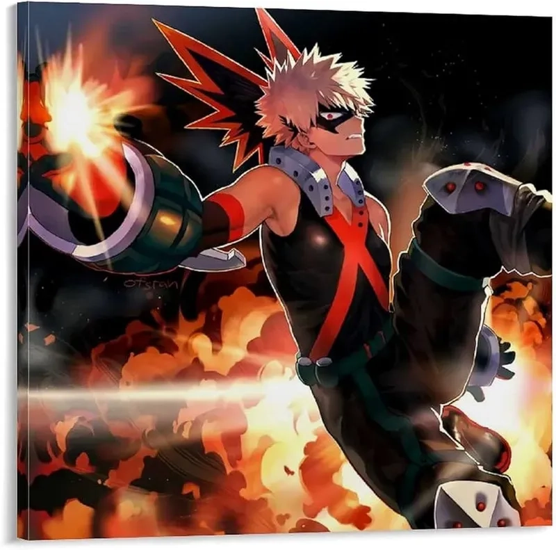 Phiên bản đáng yêu của Katsuki Bakugo Chibi nhân vật nổi tiếng