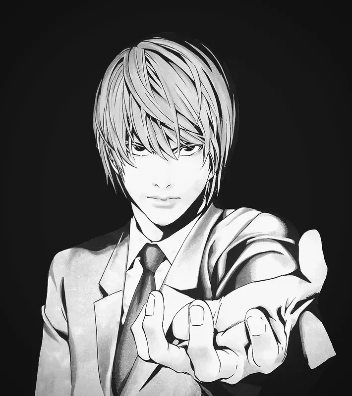 Hình ảnh cổ điển của anime meme yagami ánh sáng