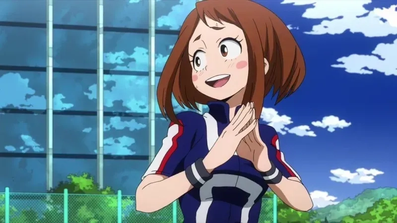 Anime Ochaco Uraraka được yêu thích với hạnh phúc và tính cách lạc quan