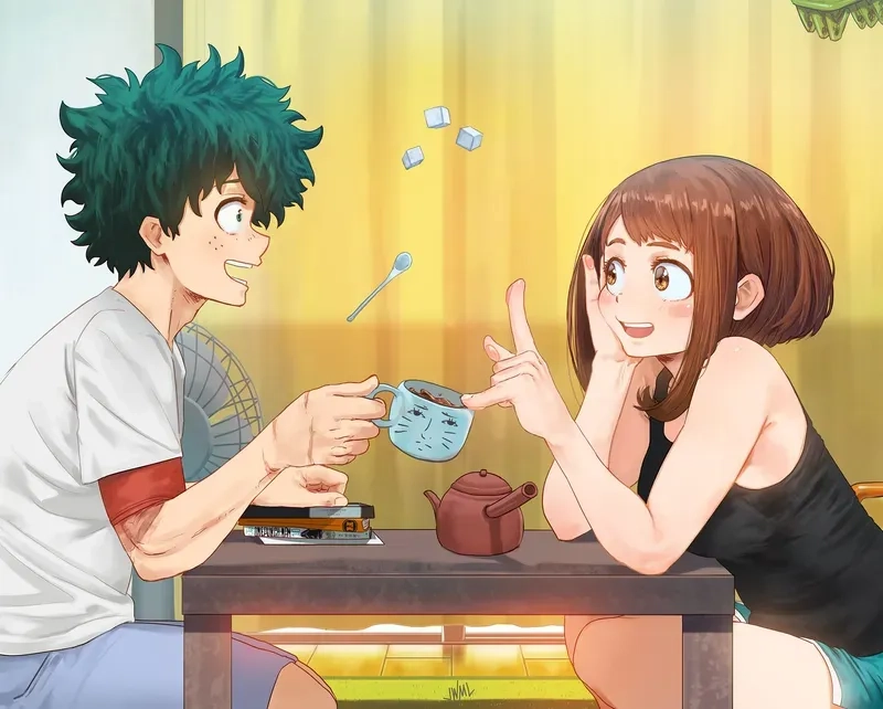 Ochaco Uraraka kết thúc người hâm mộ mong đợi cô đến Izuku Midoriya