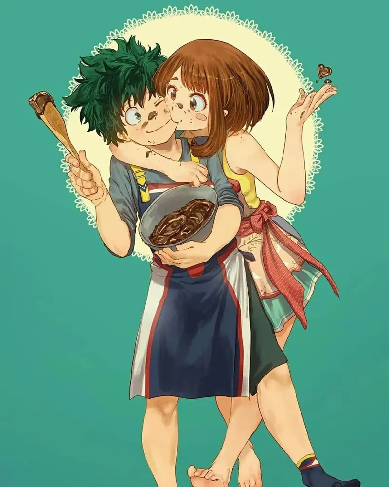 Ochaco uraraka màu mắt với đôi mắt nâu rực rỡ