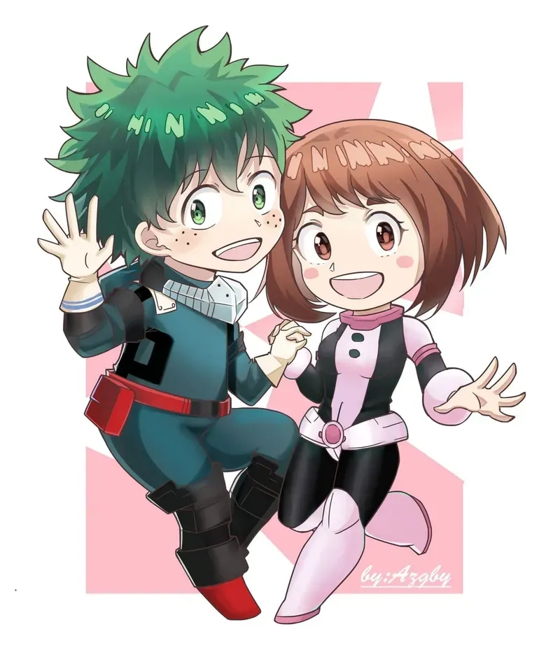 Ochaco uraraka tóc dài tóc dài kích thích người hâm mộ