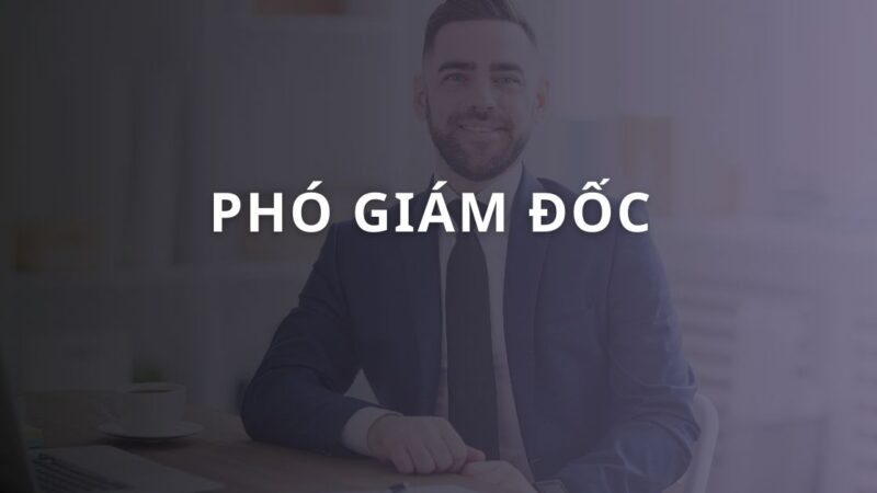 Phó Giám đốc: Vai trò, nhiệm vụ và công việc chi tiết của PGĐ