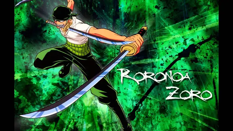 Xem hình ảnh của Roronoa Zoro với các kỹ năng chiến đấu bên ngoài