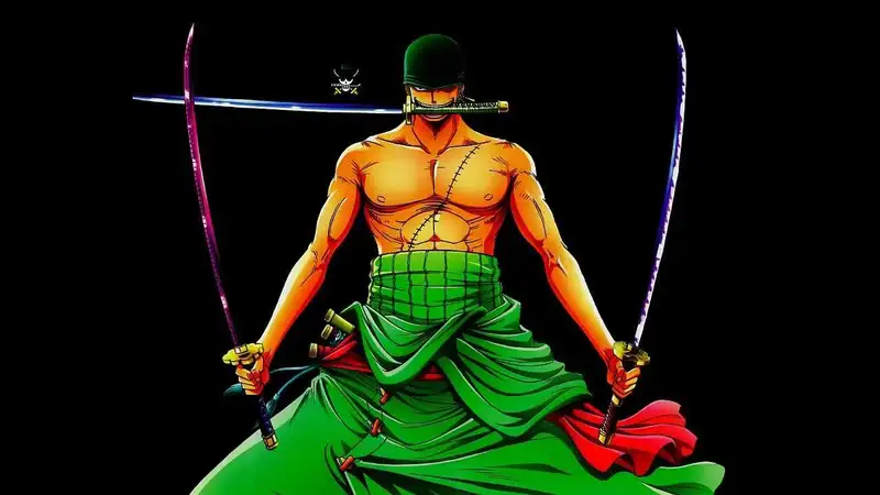 Hình ảnh của Roronoa Zoro ngăn bạn nhìn đi chỗ khác