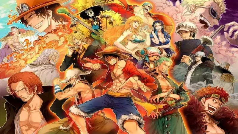 Luffy và đồng đội của anh ấy có một khoảnh khắc hạnh phúc trong các bức ảnh anime.