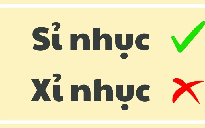 Sỉ nhục hay xỉ nhục đúng chính tả?